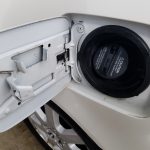 clean gas tank door